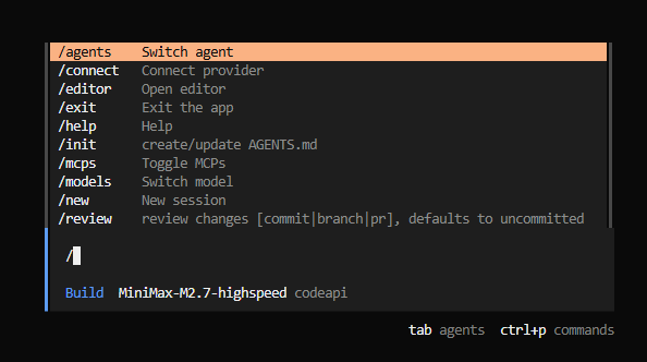 OpenCode 接入 MiniMax 教程图二